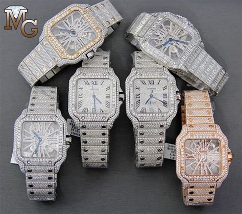 iced out cartier love bracelet replica|iced out cartier watch real.